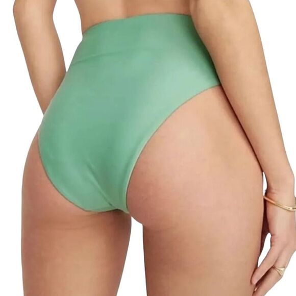 J Crew High Rise Mint Green Bikini Bottom Sz XXS NWT - Picture 2 of 12